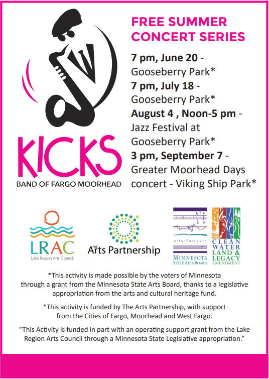 Free Concert Series Kicks Band Graphic 