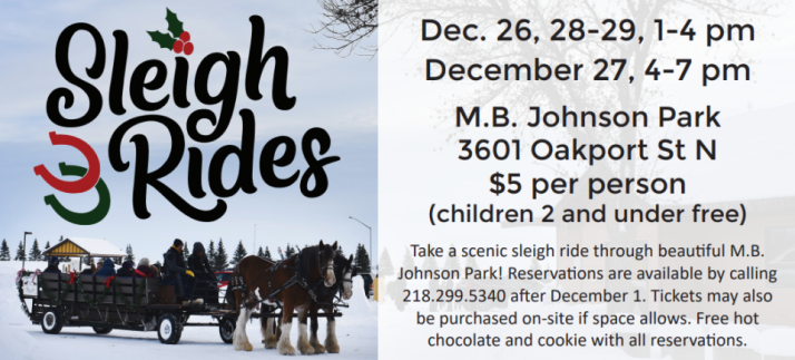 Sleigh Rides - Spec event website page